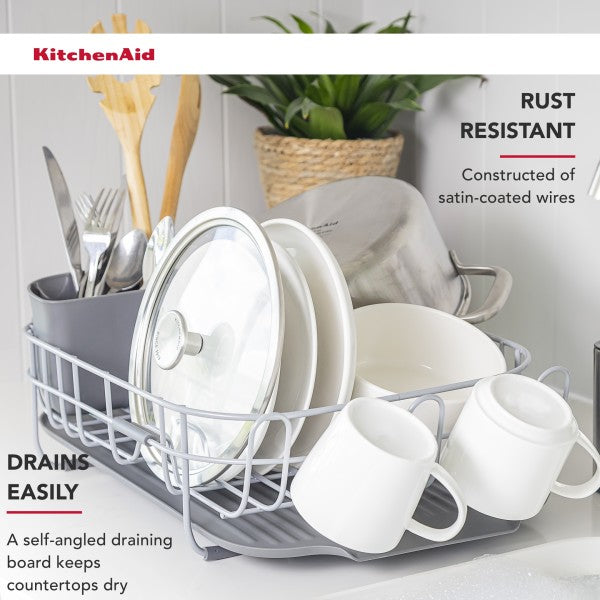 Kệ úp chén mỏng gọn KitchenAid (Màu Xám)