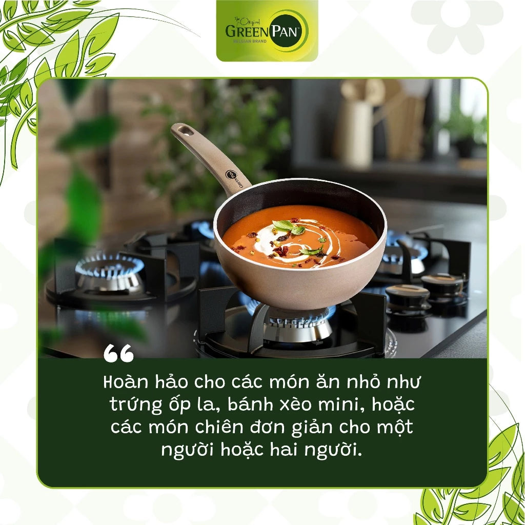 Chảo Sâu Chống Dính GreenPan Cambridge Bronze 20cm