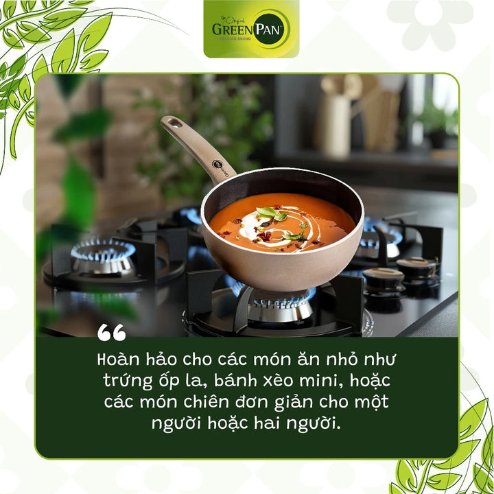 Chảo Sâu Chống Dính GreenPan Cambridge Bronze 20cm