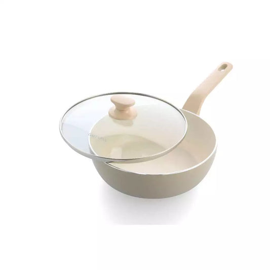 Chảo chống dính GreenPan Essence 20cm lòng sâu có nắp