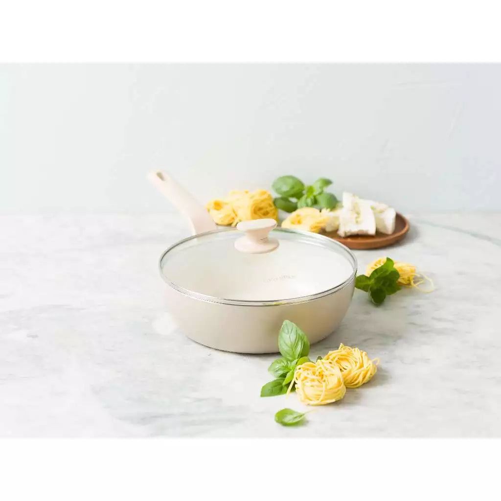Chảo chống dính GreenPan Essence 20cm lòng sâu có nắp