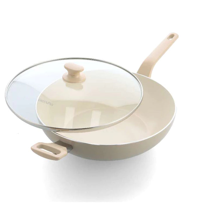 Chảo chống dính GreenPan Essence 32cm lòng sâu có nắp