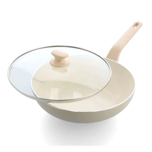 Chảo Chiên Chống Dính Greenpan Essence 24Cm Có Nắp