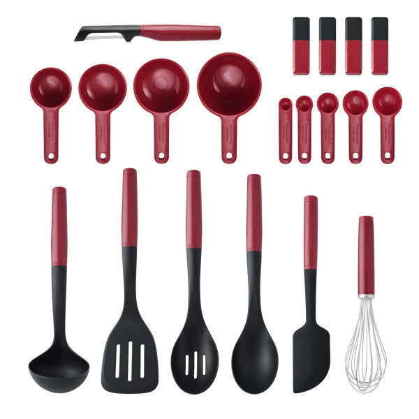 Bộ 20 Dụng Cụ Nhà Bếp KitchenAid Toàn Diện (Màu Đỏ Empire)