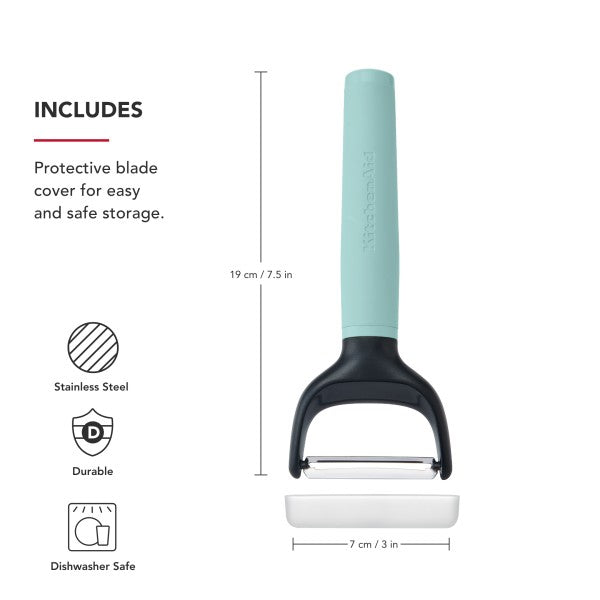 Dụng cụ gọt vỏ chữ Y (Y-Peeler) KitchenAid Core Line (Màu Xanh Bạc Hà)