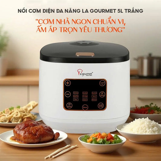 Nồi cơm điện đa năng La gourmet 5L Trắng - 417381